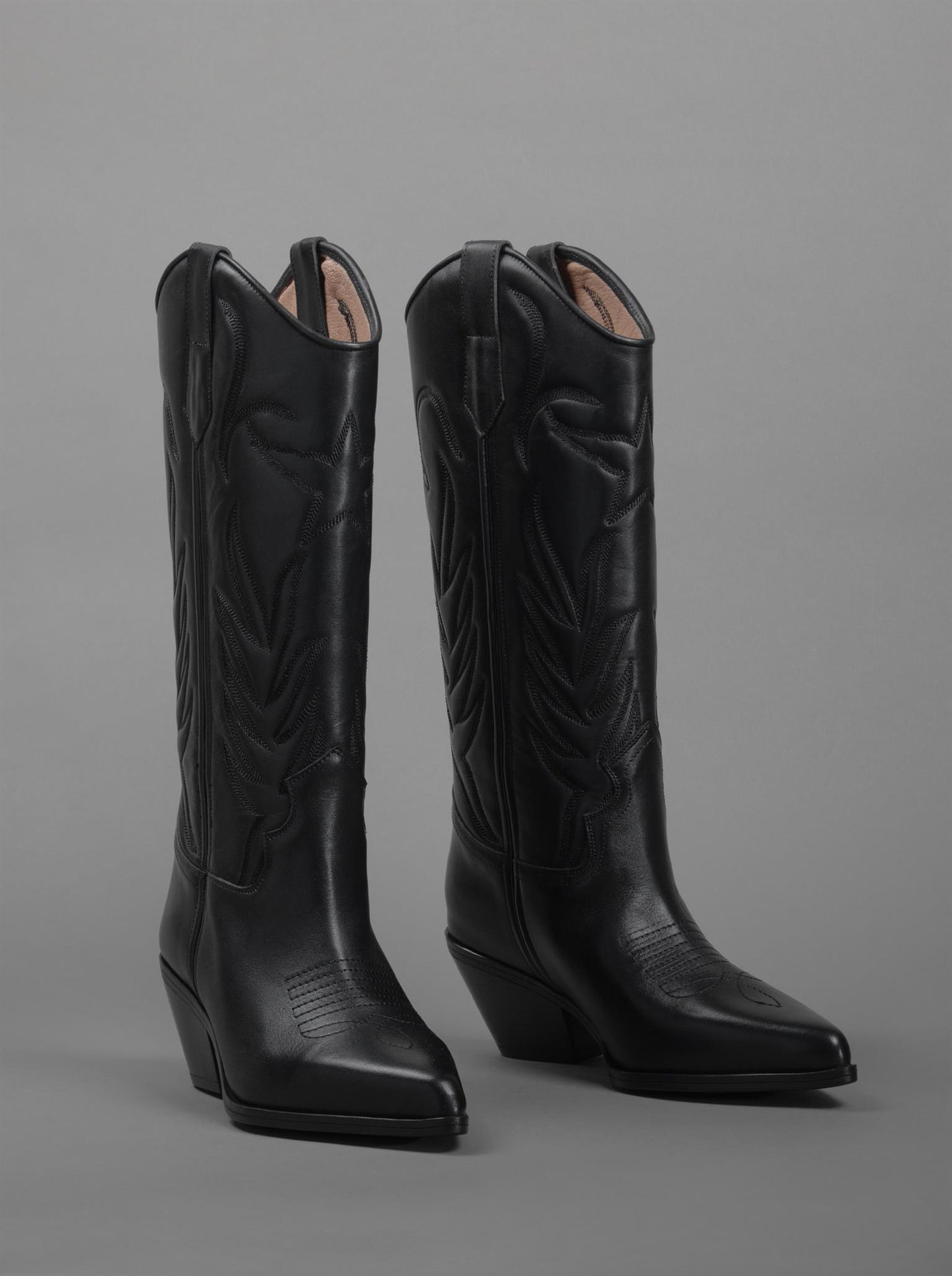 New Western Black Boots