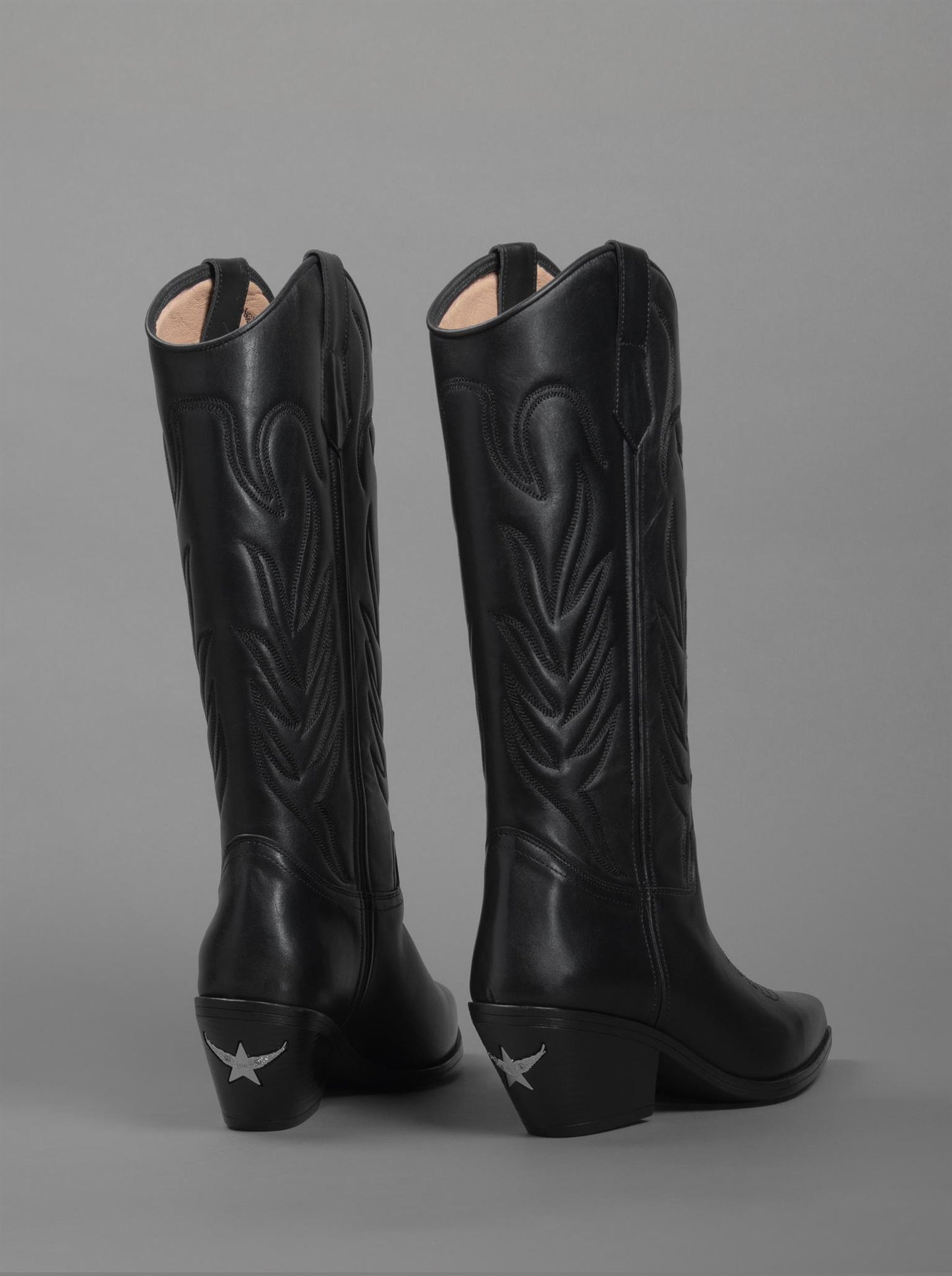 New Western Black Boots