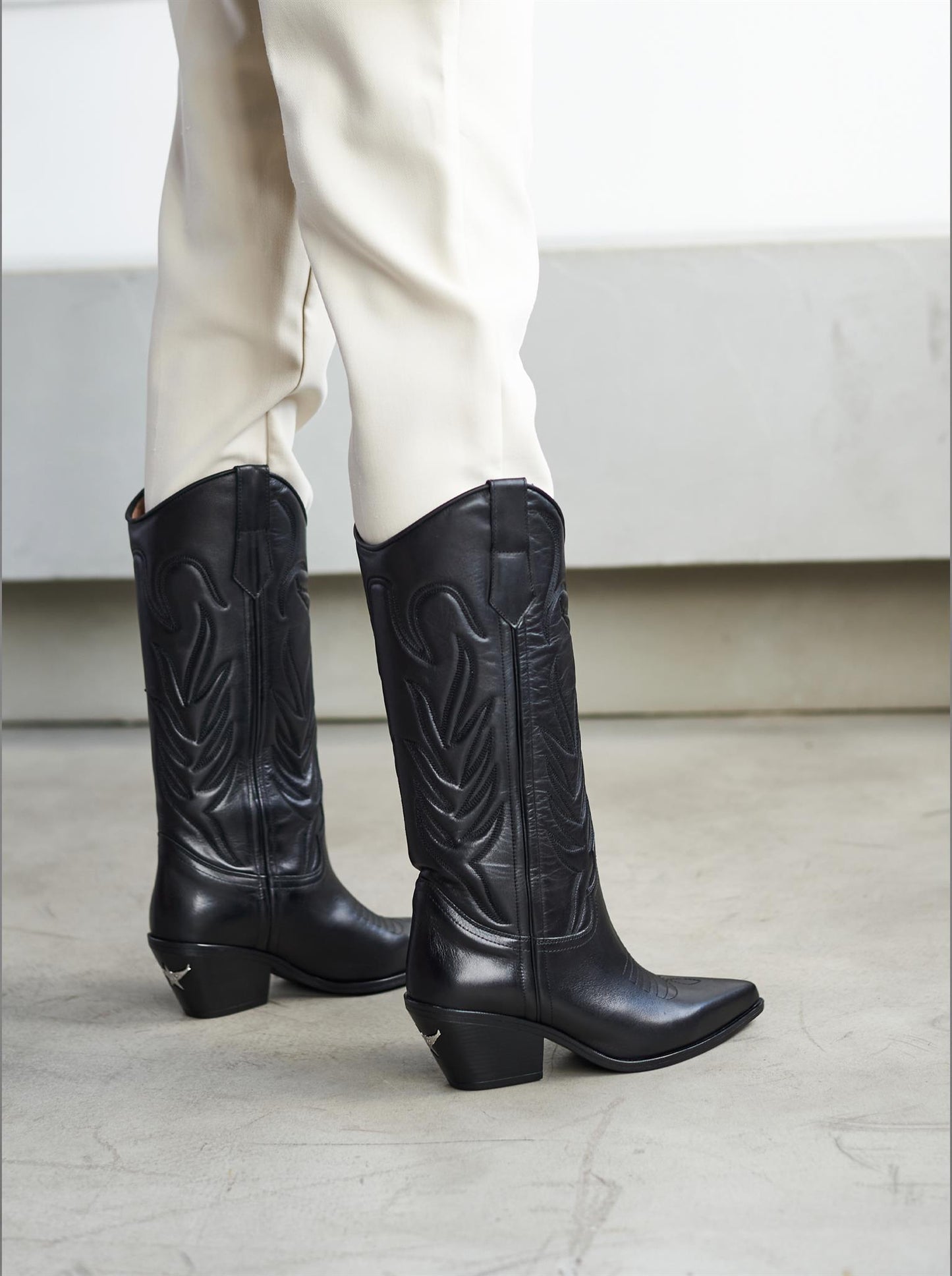 New Western Black Boots