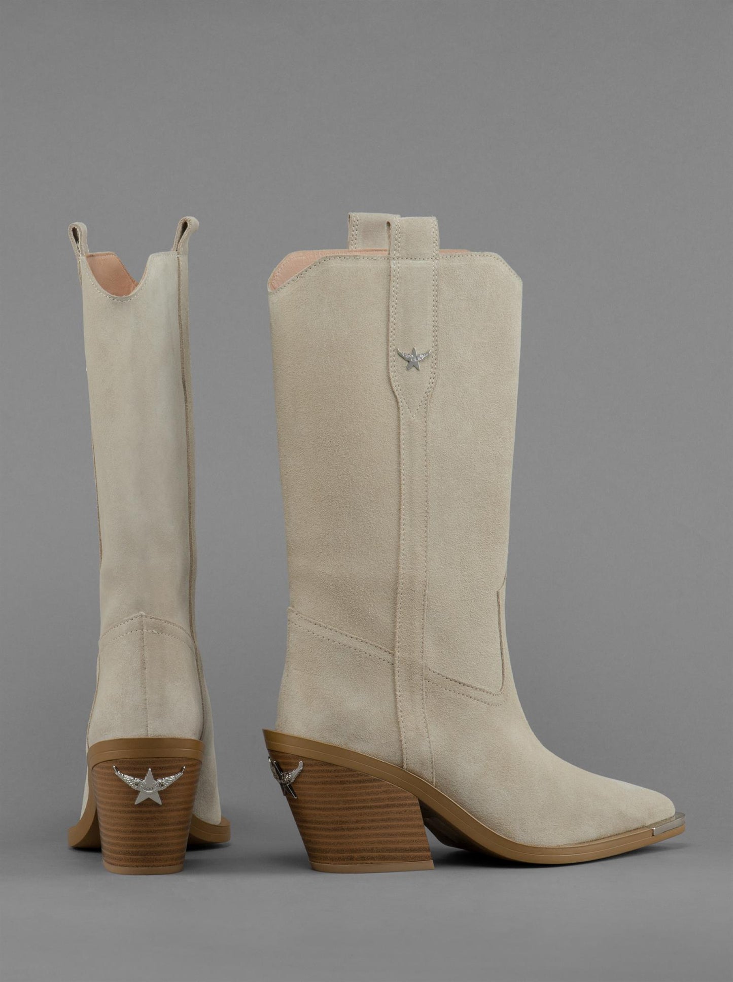 Nova Beige Suede Boots