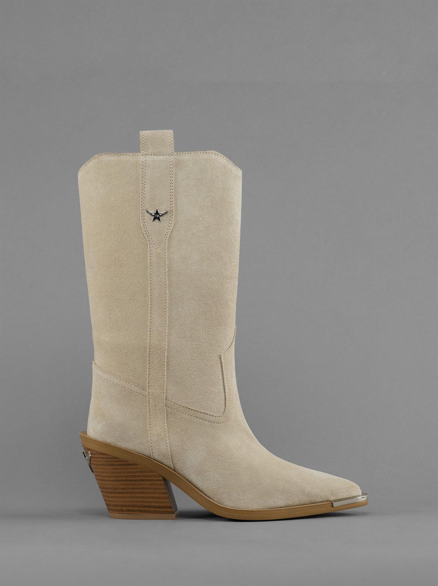 Nova Beige Suede Boots