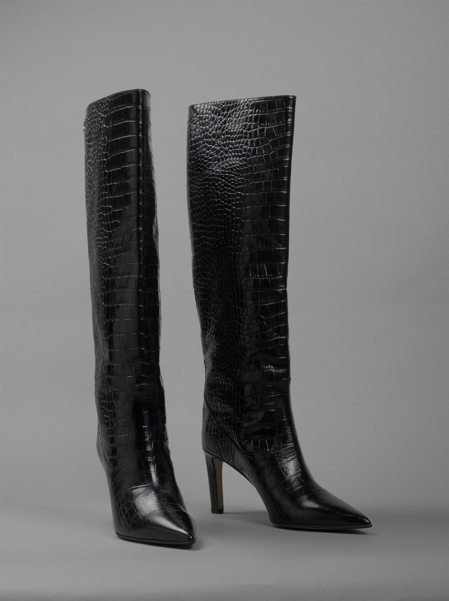 Visca Black Croco Boots